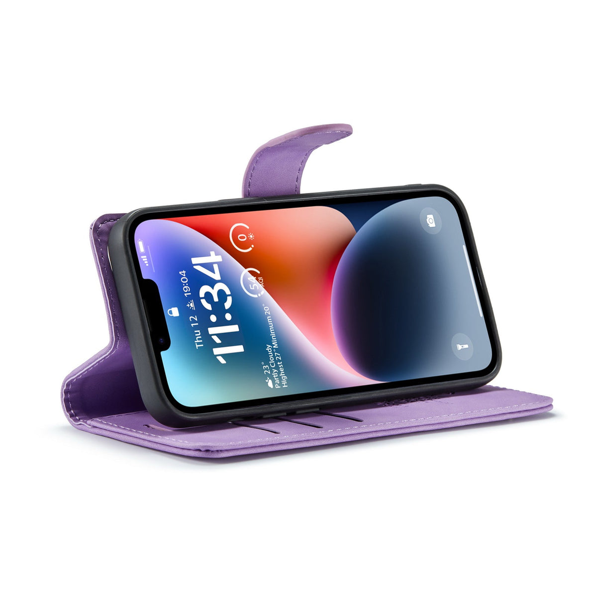 Apple iPhone 17e Case - Bright Lila - 2-in-1 Wallet Case