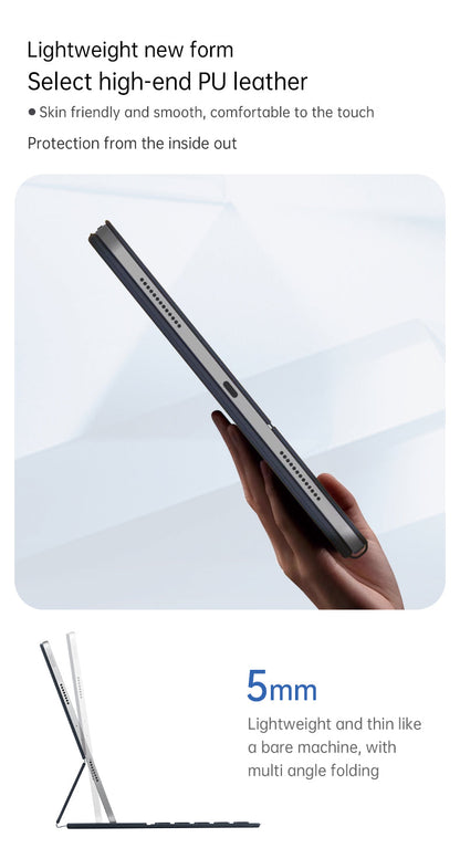 iPad Pro 11 pouces (2021/2022/2024) - Gris - Étui clavier