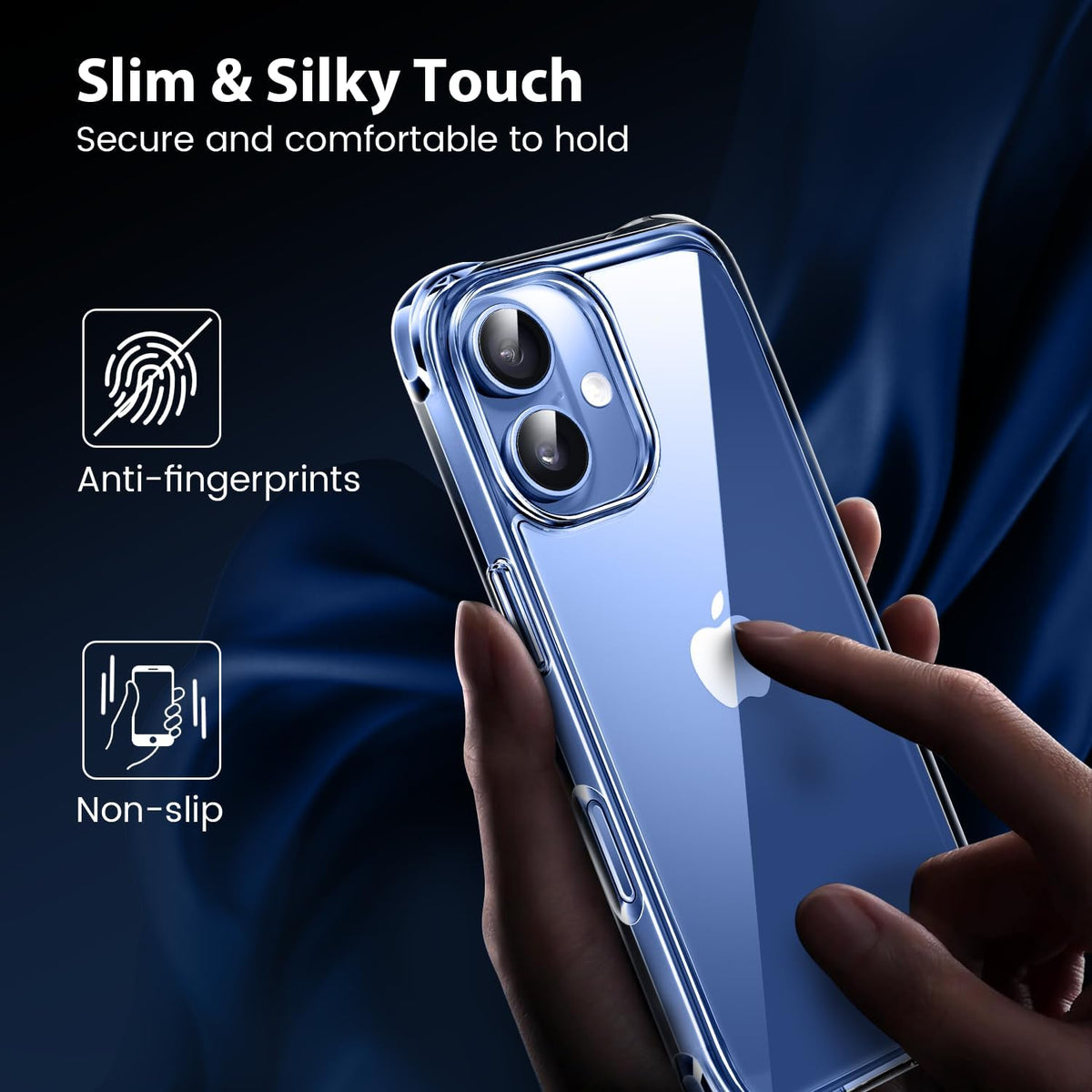 iPhone 17 Hoesje - Transparant - Anti-Shock Back Cover