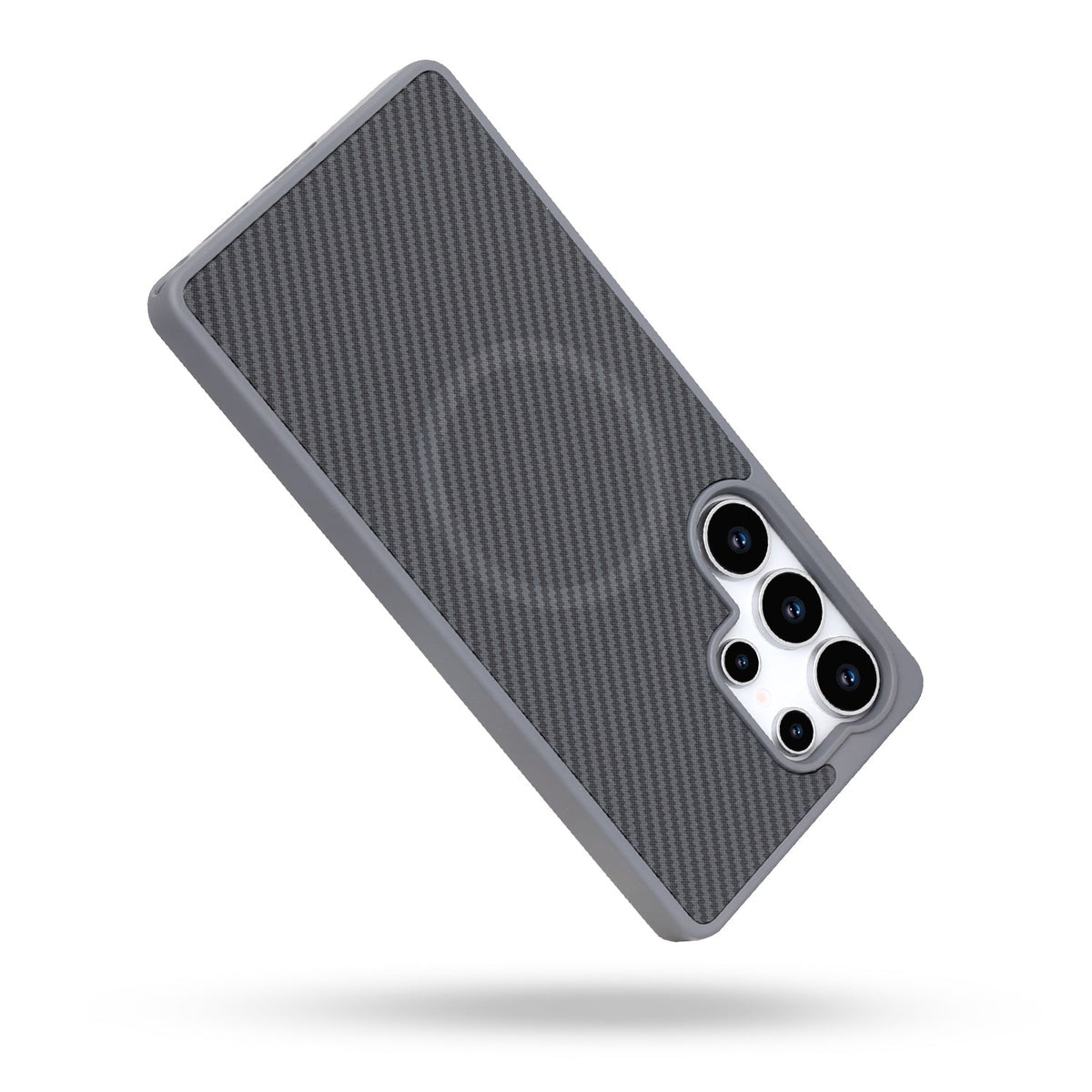 Samsung Galaxy S24 Ultra Hoesje - Grijs - Carbon MagSafe Back Cover