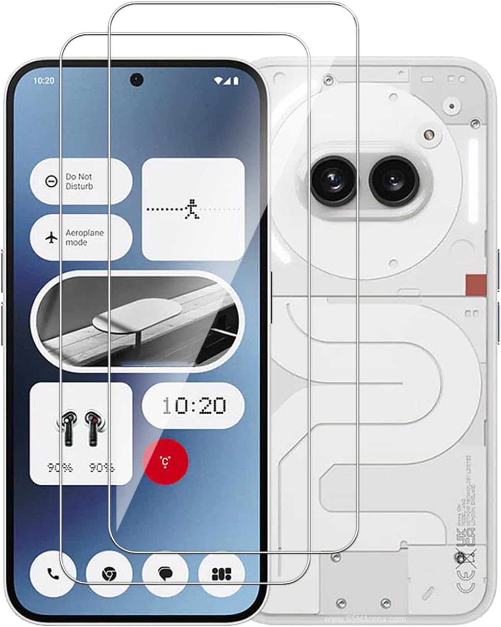 Nothing Phone (2a) Screenprotector - Full Cover - 2 Stuks