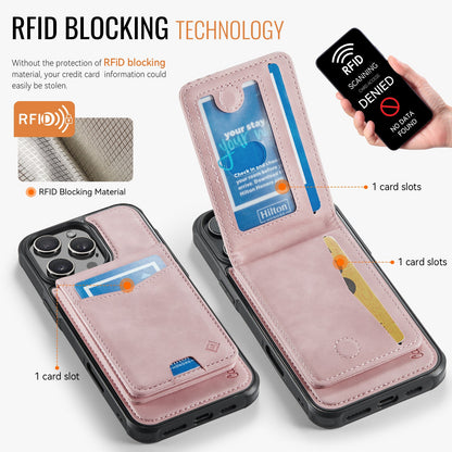 Apple iPhone 16 Pro Hoesje - Pale Pink - MagSafe Back Cover met Pasjeshouder