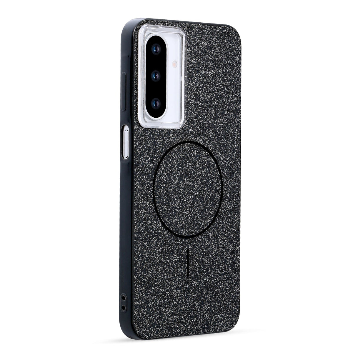 Samsung Galaxy A17 Hoesje - Zwart - Glitter MagSafe Back Cover