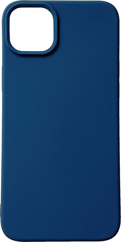 Apple iPhone 14 Plus Hülle - Dunkelblau - Mattes Silikon-Backcover