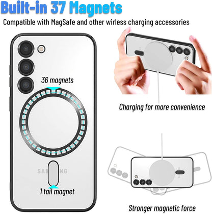 Samsung Galaxy S24 Plus Hoesje - Zwart - Siliconen MagSafe Back Cover