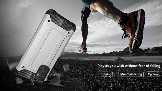 Samsung Galaxy A32 5G Hoesje - Zwart - Armor Kickstand Back Cover