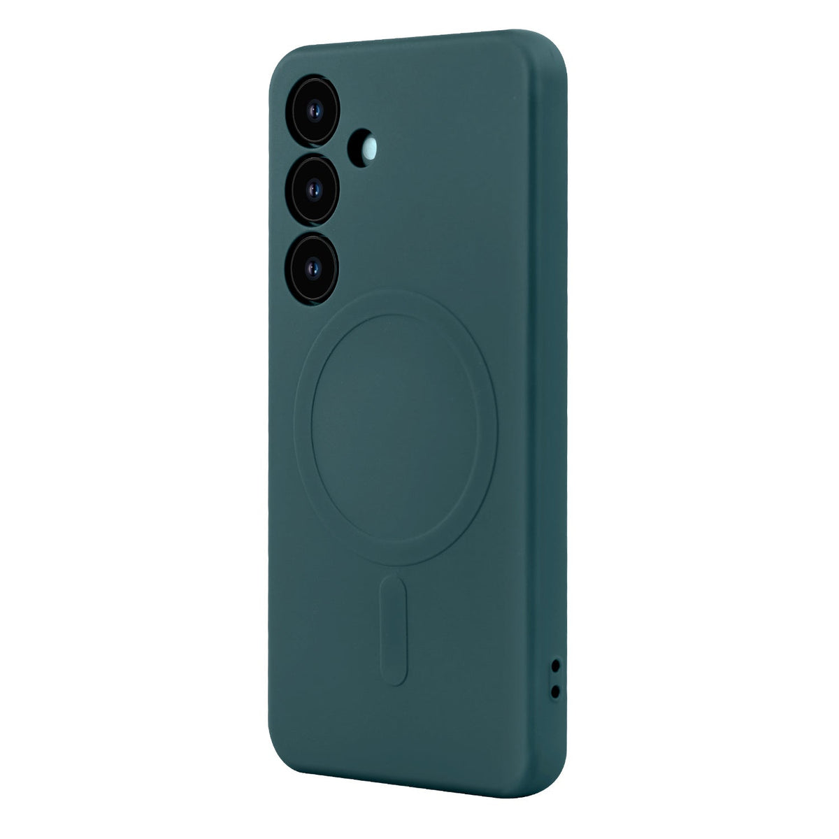 Samsung Galaxy S25 Plus Hoesje - Donker Groen - Liquid Siliconen MagSafe Back Cover