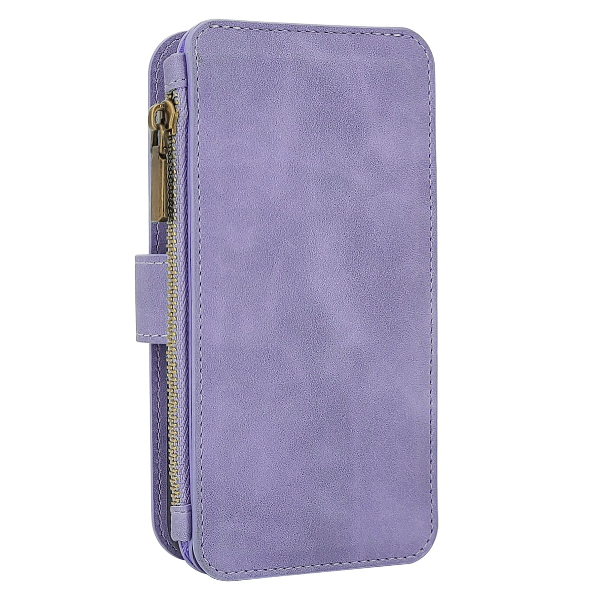 iPhone 15 Hoesje - Bright Lila - 2 in 1 Bookcase met Rits