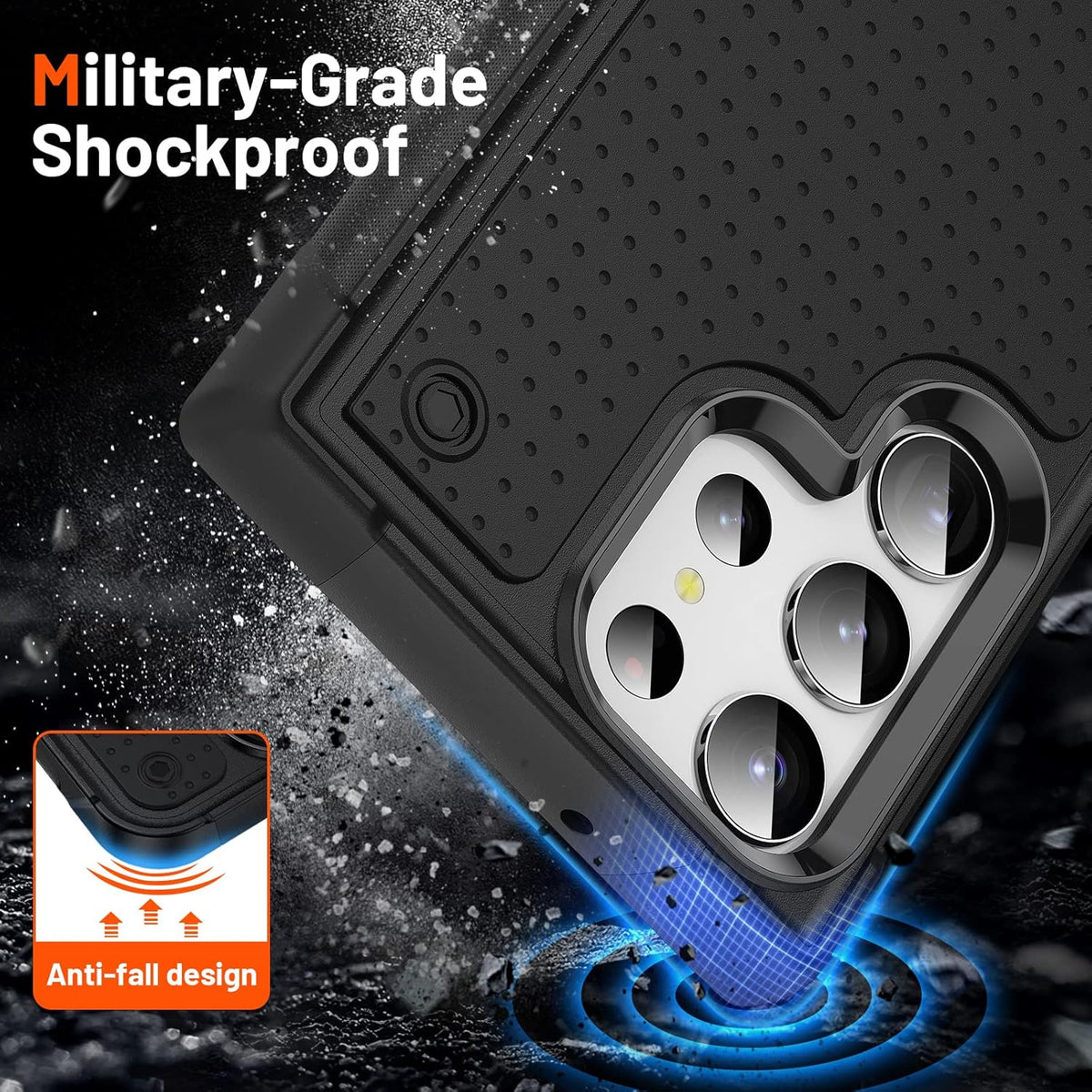 Samsung Galaxy S25 Ultra Hoesje - Zwart - Heavy Duty Armor Back Cover