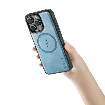 Apple iPhone 16 Pro Max Case - Aqua Blue - Faux Leather MagSafe Back Cover