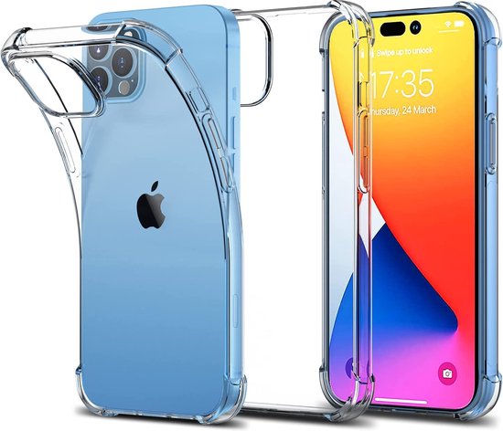 Apple iPhone 14 Pro Max Case - Clear - Shockproof Hybrid Back Cover
