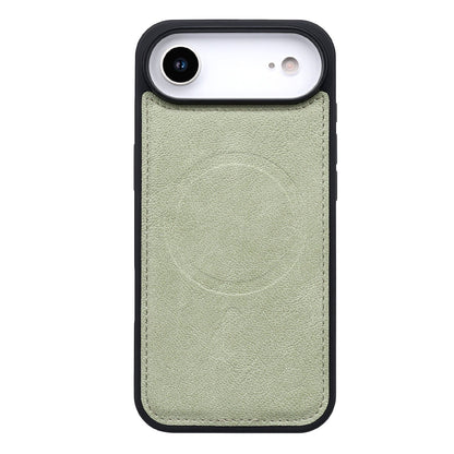 Apple iPhone Air Hülle - Matcha Green - 2-in-1 Lederoptik MagSafe Klapphülle mit Kartenfach