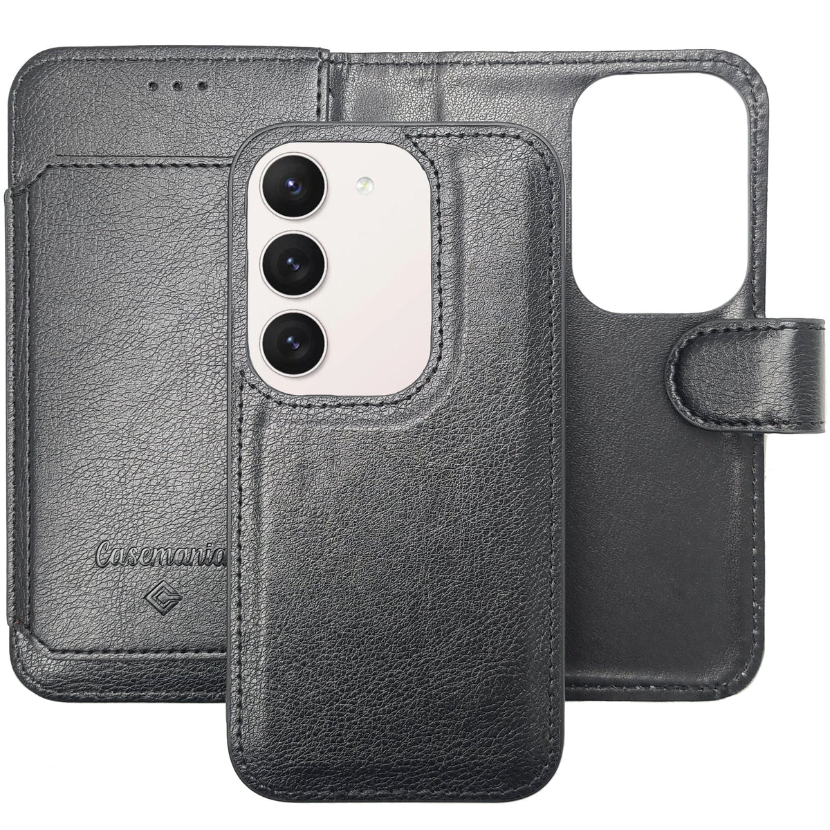 Samsung Galaxy A55 5G Hoesje - Zwart - 2 in 1 Bookcase met 10 Kaart Vakken