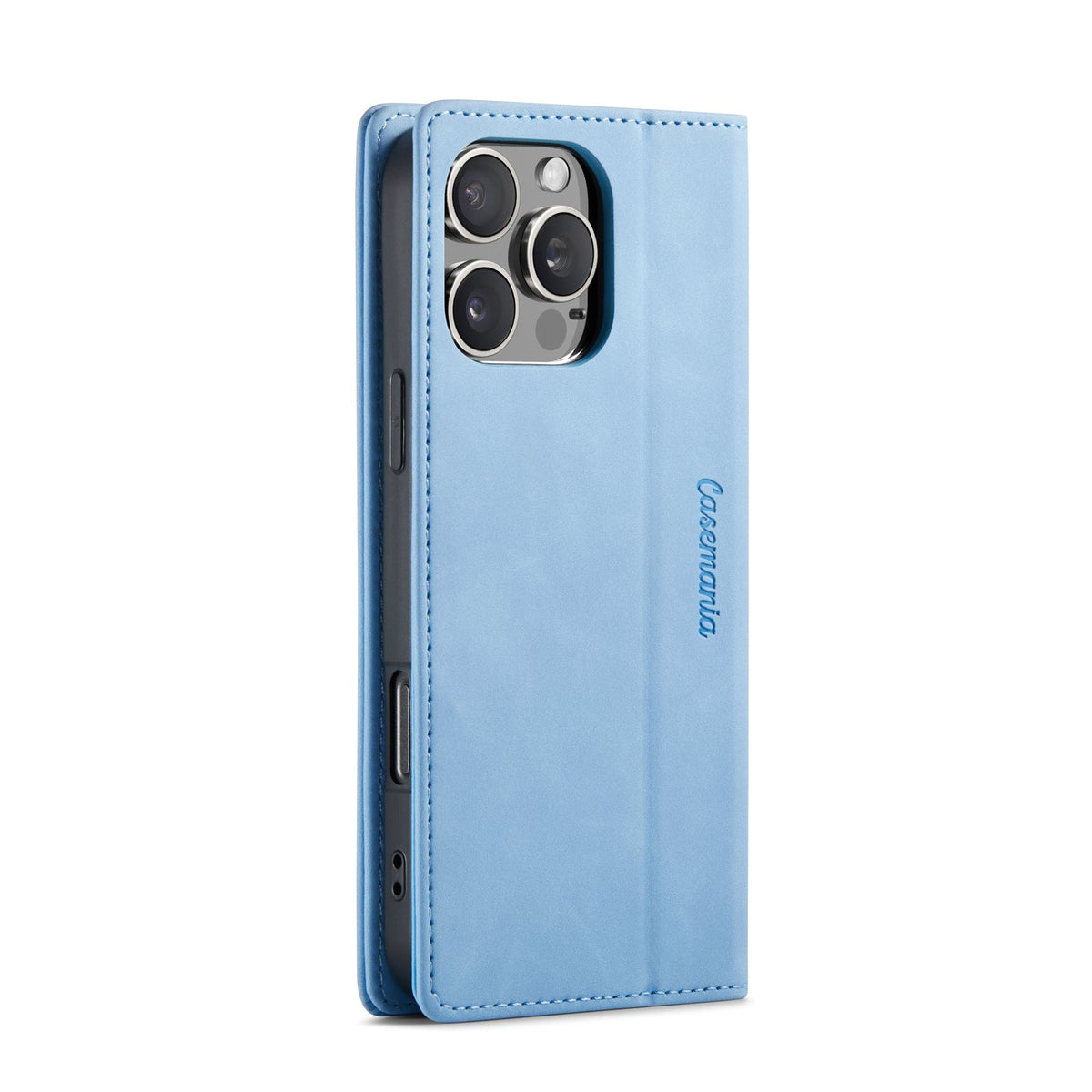 Apple iPhone 16 Pro Max Hoesje - Sky Blue - Dunne Bookcase