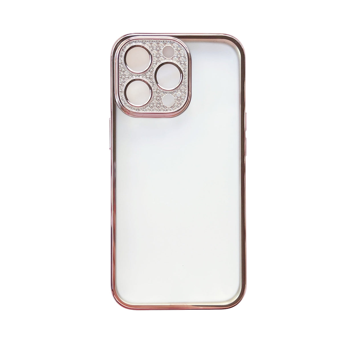Apple iPhone 12 Pro Hoesje - Roze - Glitter Back Cover