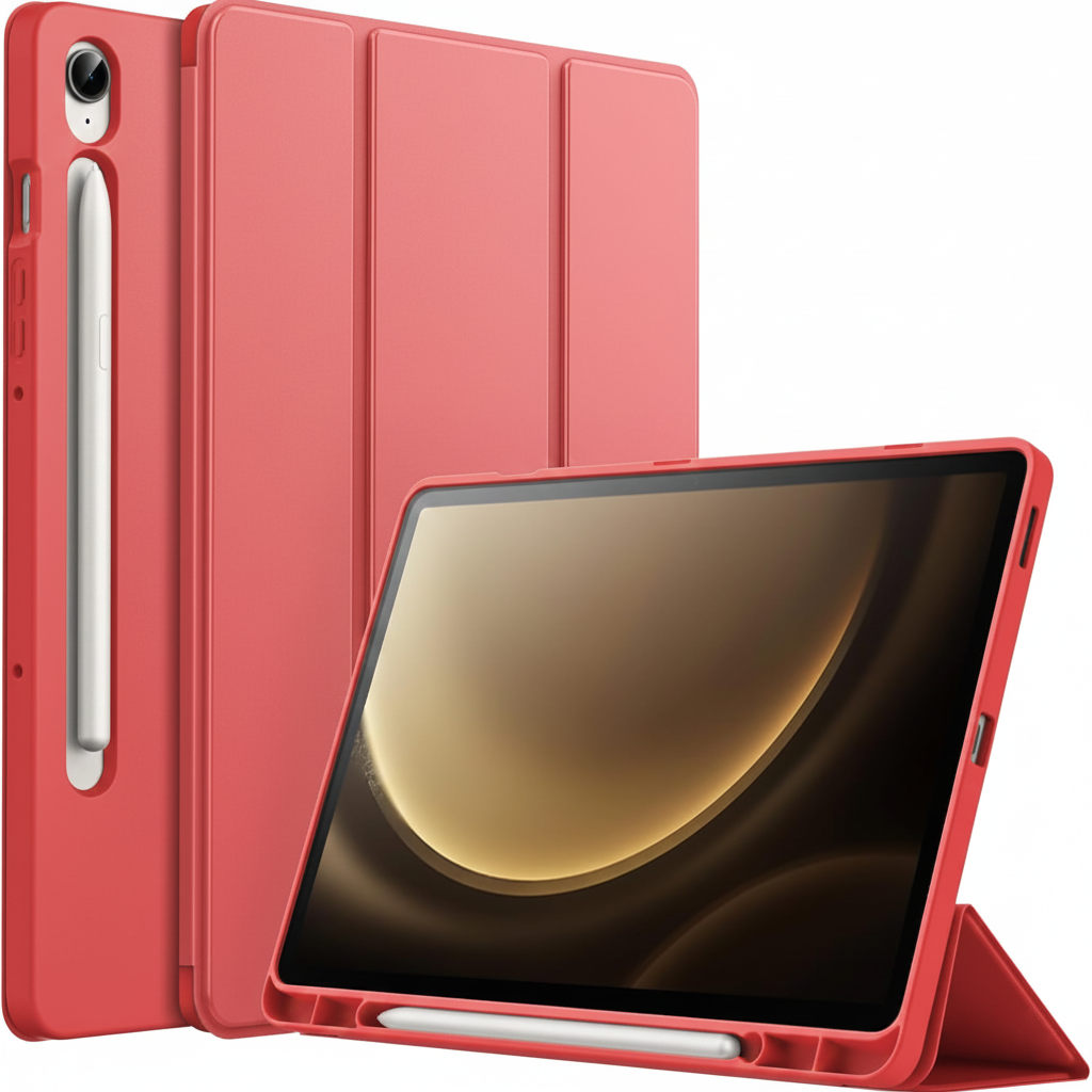Samsung Galaxy Tab A11 Plus Tablet Case - Red - Smart Cover