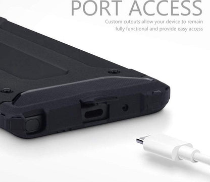 Samsung Galaxy Note 10 Hoesje - Zwart - Anti-Shock Back Cover