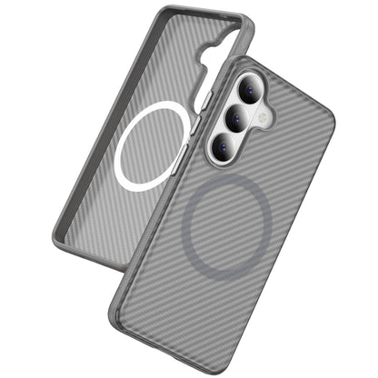 Samsung Galaxy S26 Plus Hoesje - Grijs - Carbon MagSafe Back Cover