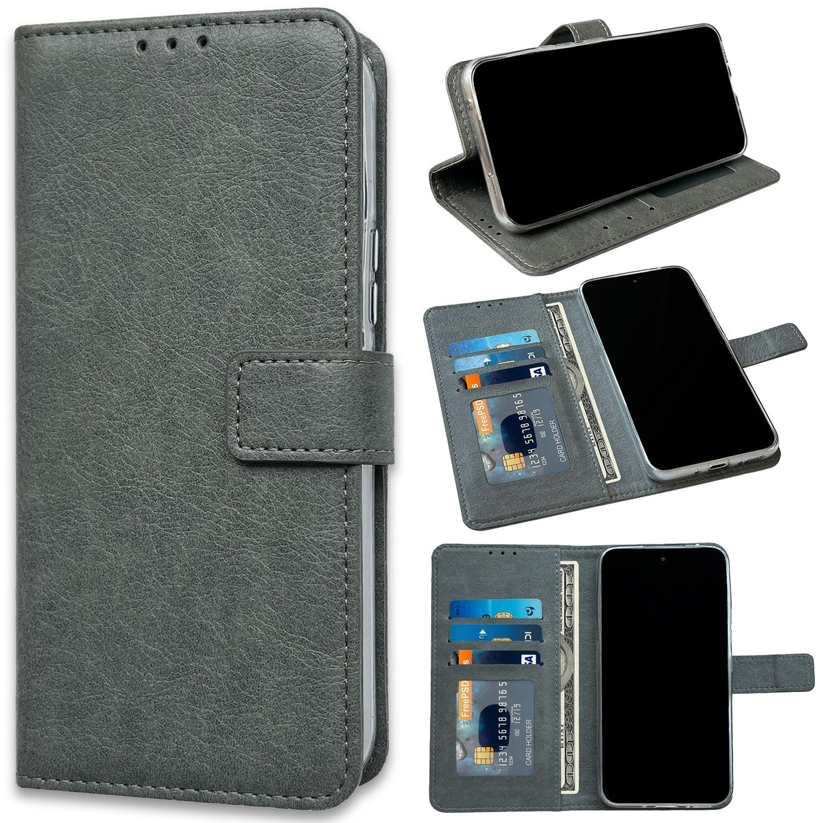 Étui Samsung Galaxy A03S - Gris - Bookcase