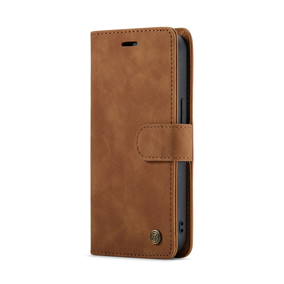 Apple iPhone 15 Hoesje - Sienna Brown - 2 in 1 Bookcase