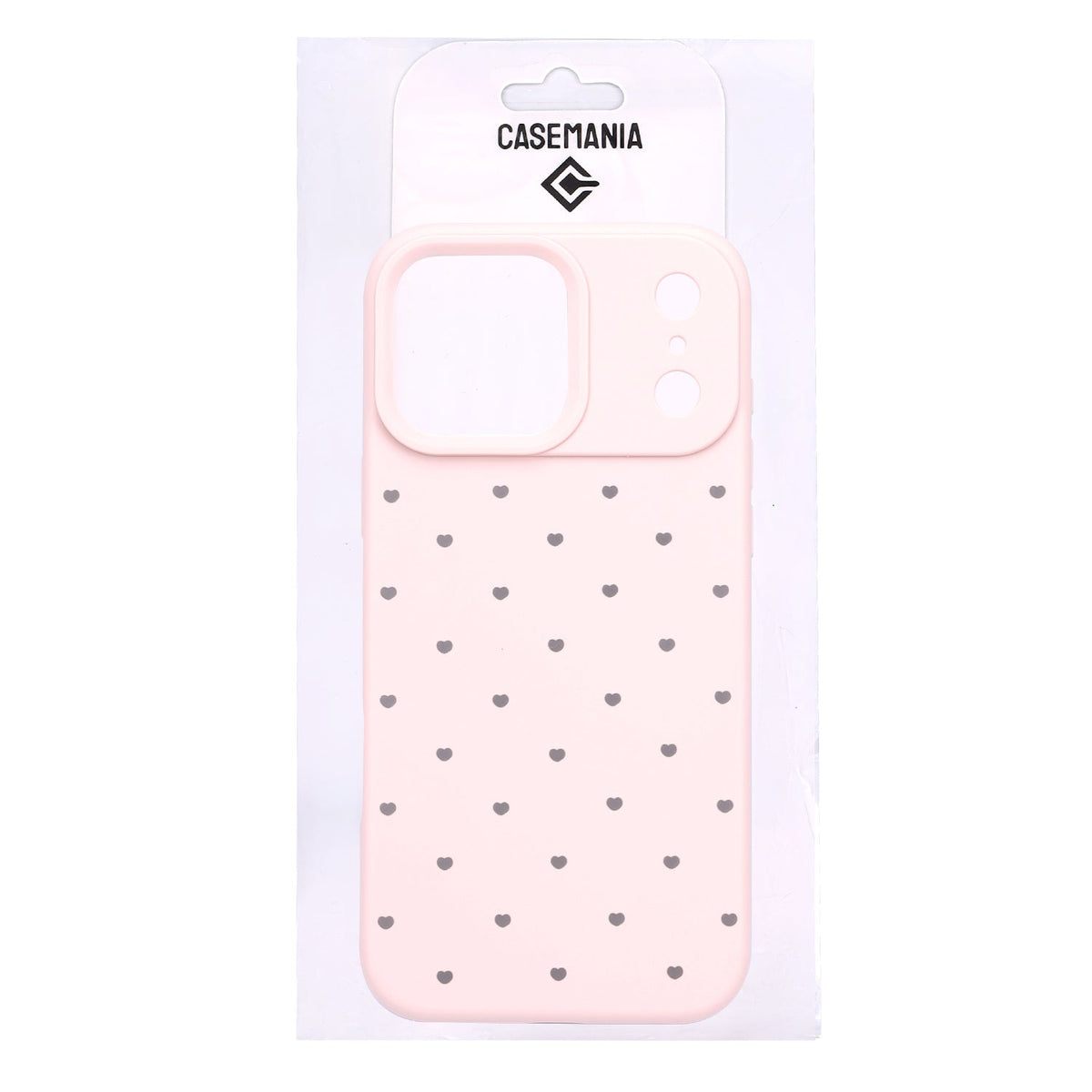 Apple iPhone 17 Pro Max Hoesje - Roze - Hartjes Back Cover