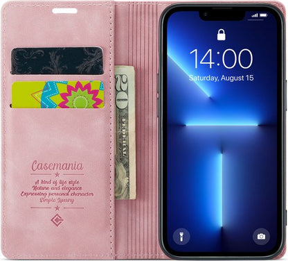 Apple iPhone 12 Case - Pale Pink - Slim Wallet Case