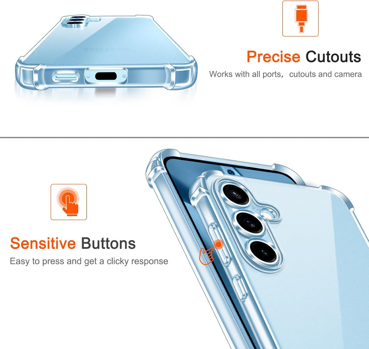 Coque Samsung Galaxy A37 - Transparente - Étui arrière anti-chocs