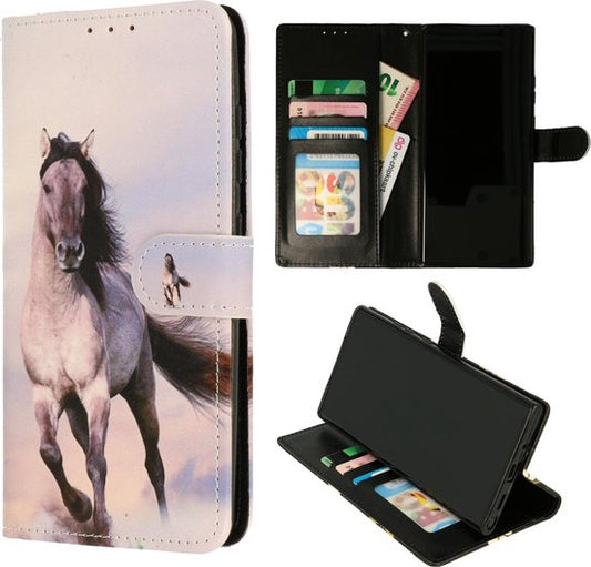 Samsung Galaxy A22 5G Hoesje - Paard - Print Bookcase