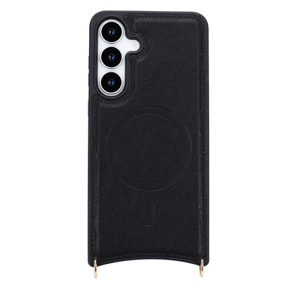 Samsung Galaxy S26 FE Hoesje - Zwart - 'Amsterdam' Magnetische Wallet Case met Pasjeshouders en