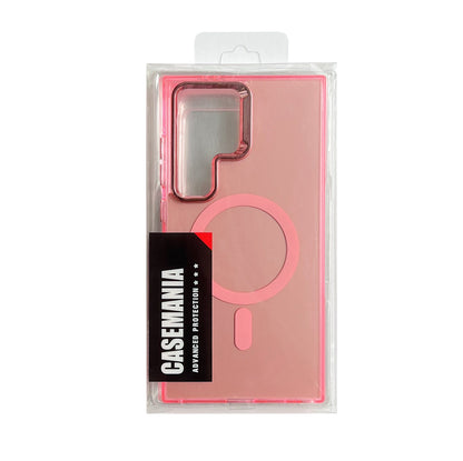 Samsung Galaxy S24 Ultra Hoesje - Roze - Fusion Armor MagSafe Back Cover