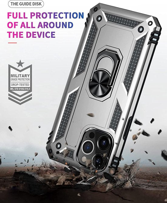 Apple iPhone 13 Pro Case - Grey - Armor Kickstand Back Cover