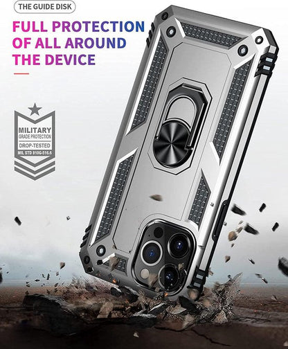 Apple iPhone 13 Pro Case - Grey - Armor Kickstand Back Cover