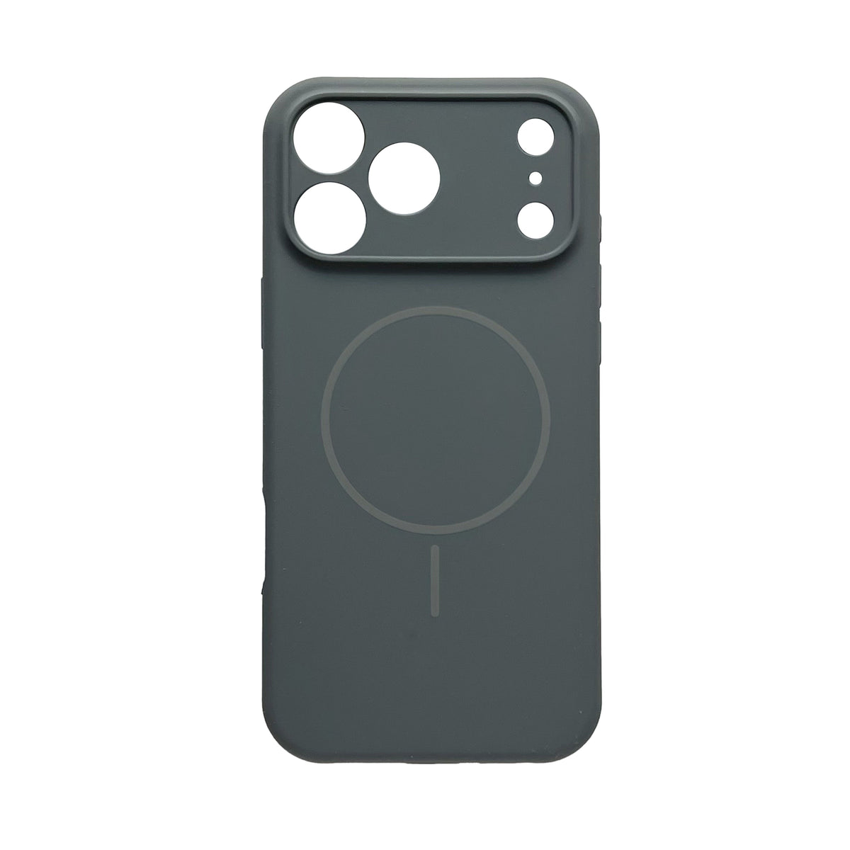 Apple iPhone 17 Pro Max Hülle - Grau - Liquid-Silikon-MagSafe-Backcover