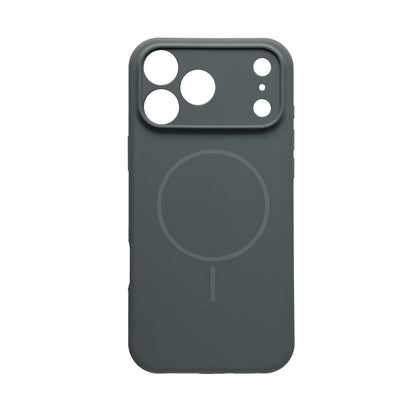 Apple iPhone 17 Pro Max Hülle - Grau - Liquid-Silikon-MagSafe-Backcover