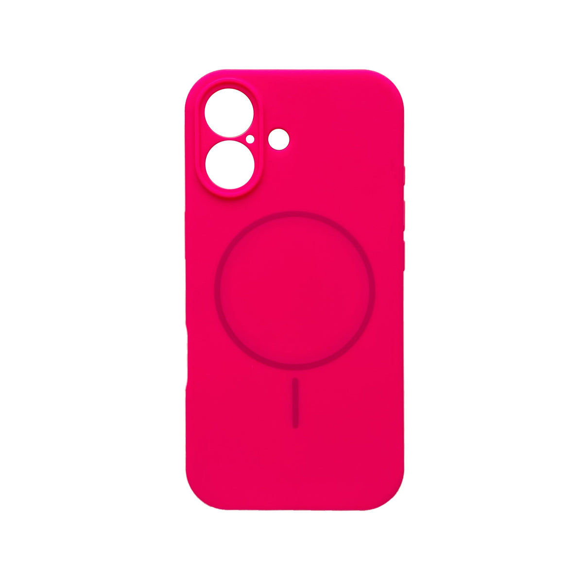 iPhone 17 Hoesje - Neon Roze - Liquid MagSafe Thin Ring Back Cover