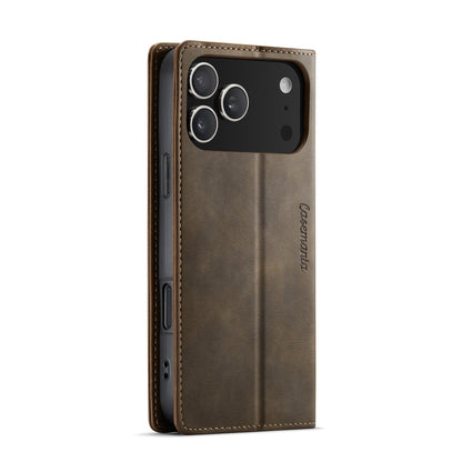Apple iPhone 18 Pro Case - Cedar Brown - Luxury Thin Wallet Case