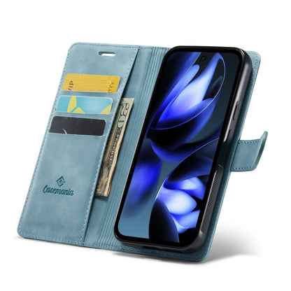 Google Pixel 9a Hülle - Aqua Blue - 2-in-1 MagSafe-Klapphülle mit Kartenfach