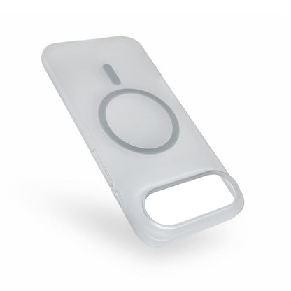 Apple iPhone Air Hoesje - Grijs - Frosted Matte Hardcase MagSafe Back Cover