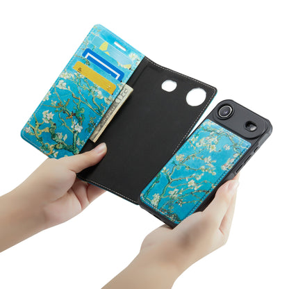 Apple iPhone Air Case - Almond Blossom - Luxury Faux Leather MagSafe Wallet Case