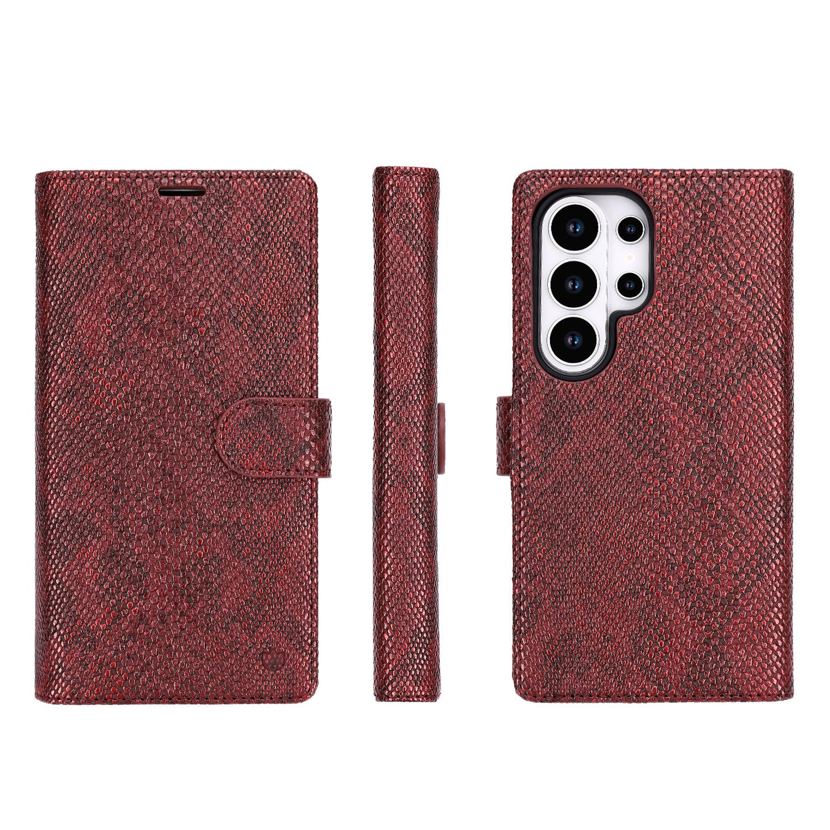 Étui pour Samsung Galaxy S26 Ultra - Bordeaux - Étui portefeuille 2 en 1 MagSafe