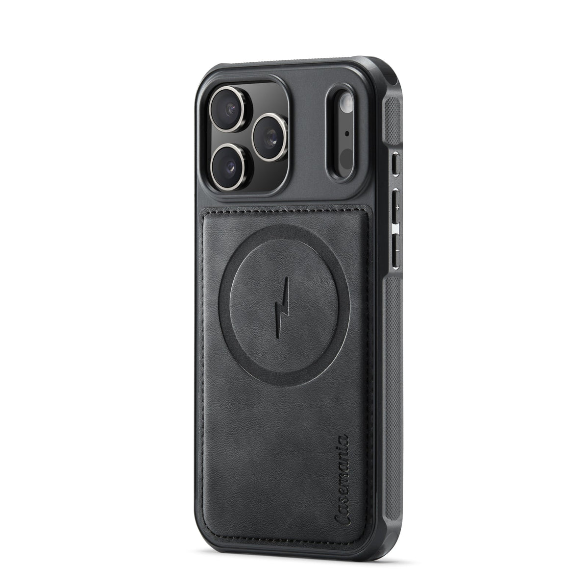 Apple iPhone 18 Pro Hoesje - Charcoal Gray - Kunstleer MagSafe Back Cover