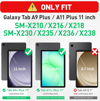 Samsung Galaxy Tab A9 Plus Tablethoes - Bloemen - Smart Cover