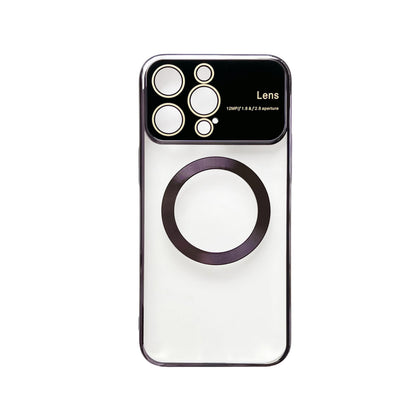 Apple iPhone 15 Pro Hoesje - Paars - Siliconen MagSafe Back Cover met Camerabescherming