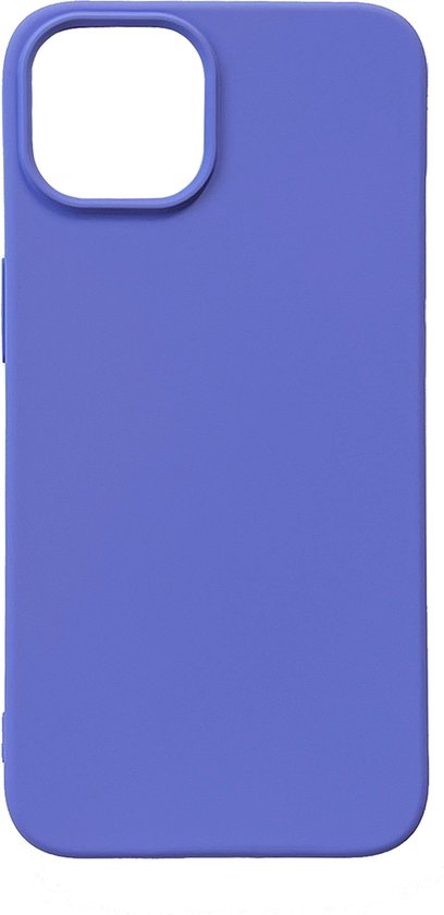 Apple iPhone 14 Hoesje - Paars - Matte Siliconen Back Cover