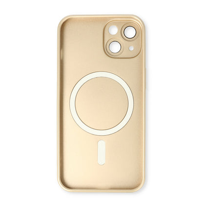 iPhone 14 Hoesje - Goud - Matte Siliconen MagSafe Back Cover
