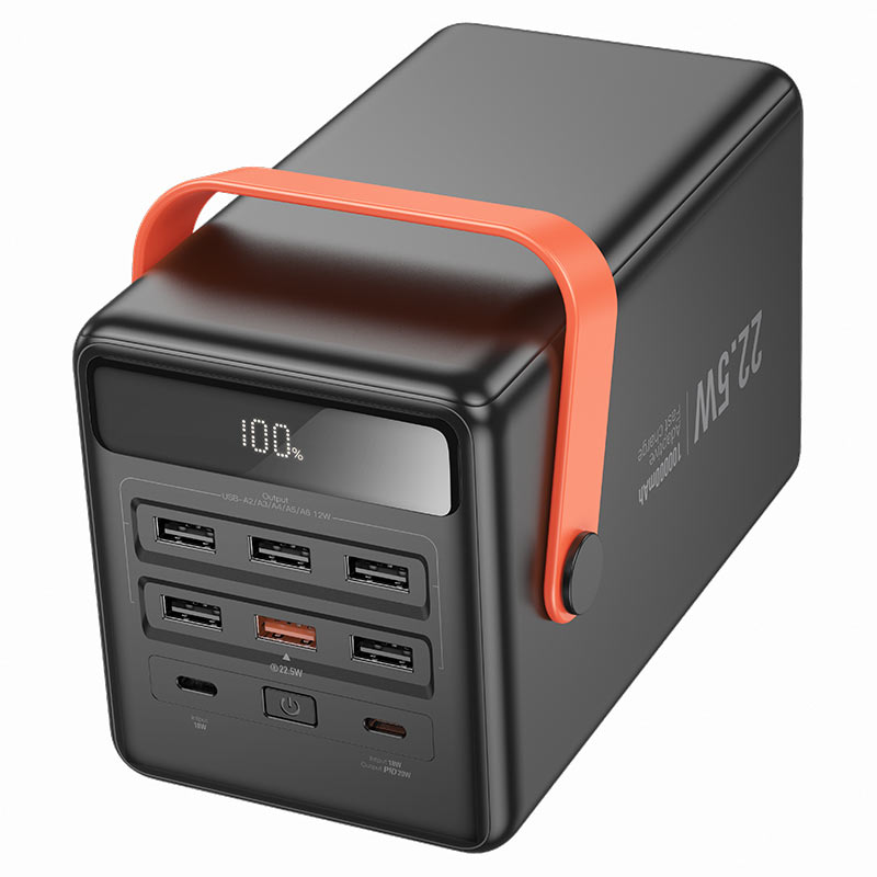 Hoco Powerbank 100.000mAh met Handvat - Zwart