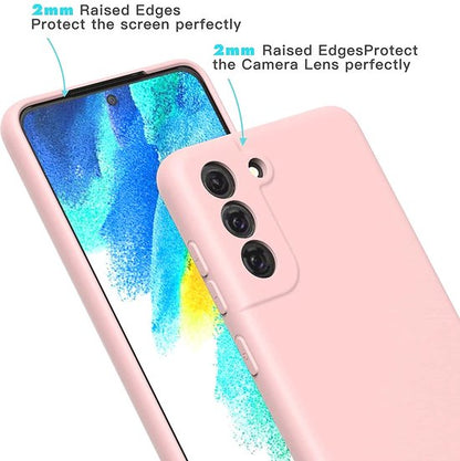 Samsung Galaxy S21 FE Hoesje - Roze - Siliconen Back Cover