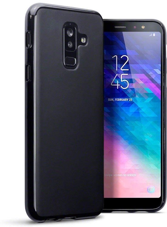 Samsung Galaxy A6 Plus Hoesje - Zwart - Siliconen Back Cover