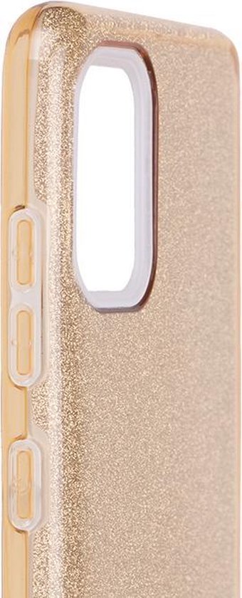 Samsung Galaxy A51 Hoesje - Goud - Glitter Back Cover