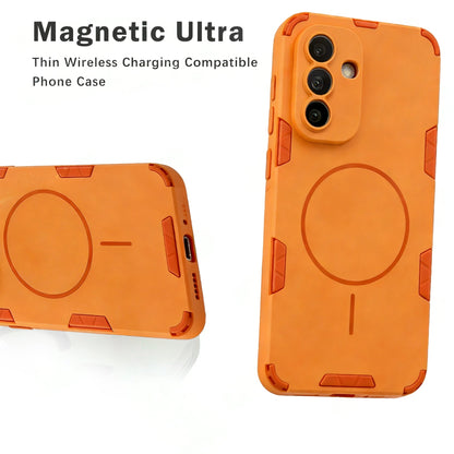 Samsung Galaxy A57 Hoesje - Matte Oranje - Frosted Matte Hardcase MagSafe Back Cover